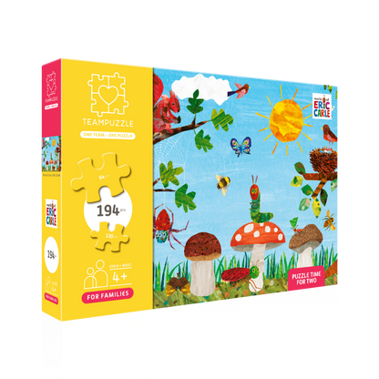 TEAMPUZZLE FOR FAMILIES: Sesame Street – 194-Piece Child & Adult Jigsaw Puzzle – Large & Small Puzzle Pieces – Ages 4+