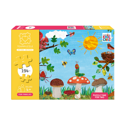 TEAMPUZZLE FOR FAMILIES: Sesame Street – 194-Piece Child & Adult Jigsaw Puzzle – Large & Small Puzzle Pieces – Ages 4+