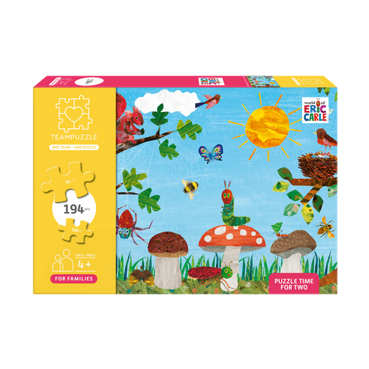 TEAMPUZZLE FOR FAMILIES: Sesame Street – 194-Piece Child & Adult Jigsaw Puzzle – Large & Small Puzzle Pieces – Ages 4+