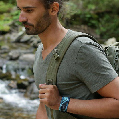 Mosquito repellent wristband with 2 refill pellets - Dark Explorer