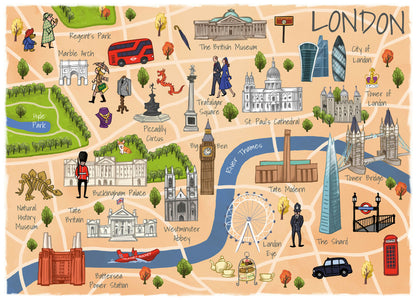 TEAMPUZZLE FOR TWO: London – 1,000-Piece Couple's Jigsaw Puzzle – Includes Scan & Explore – Ages 12+