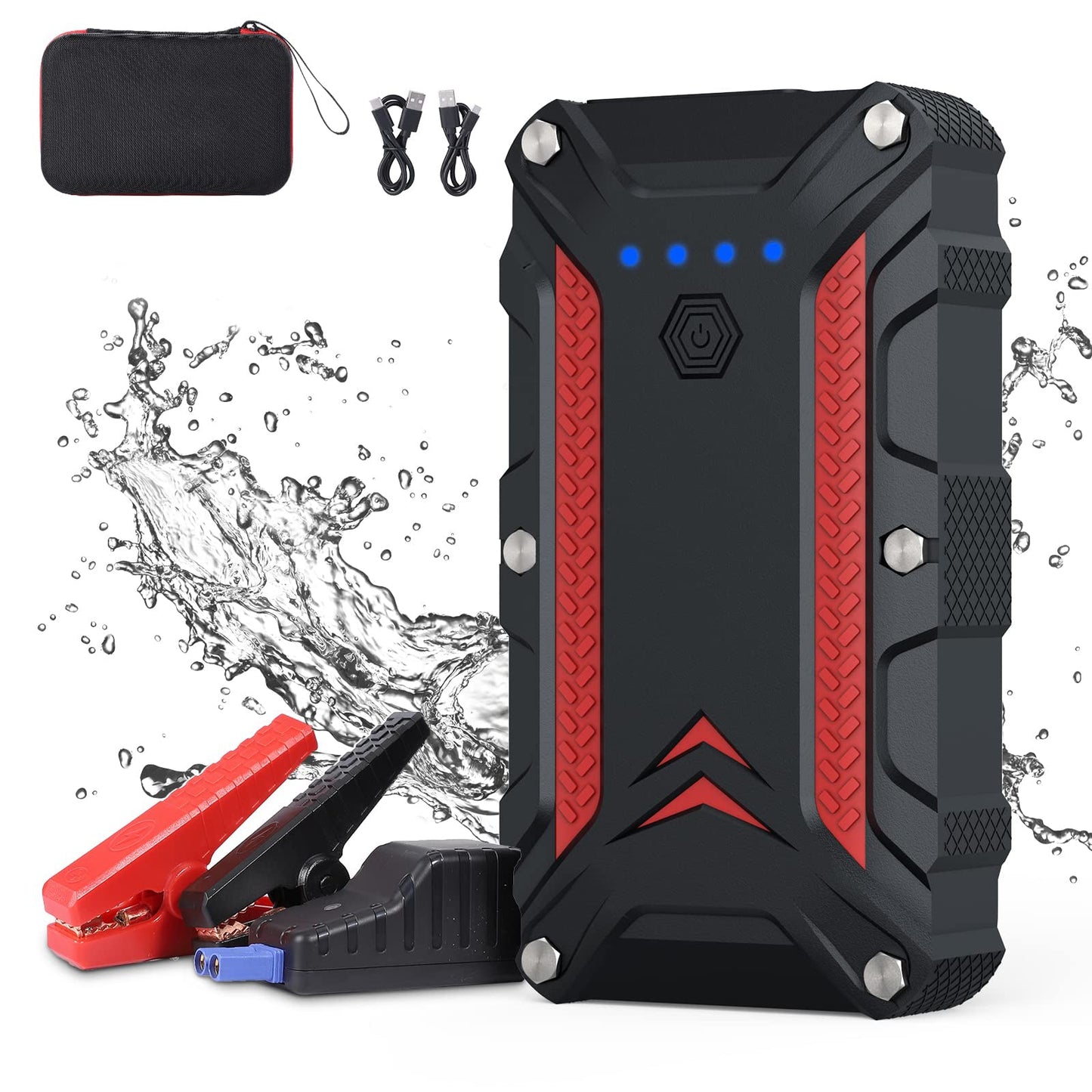GARVEE Portable Jump Starter Battery Pack 12V Motorcycle Car Emergency Battery Booster Pack