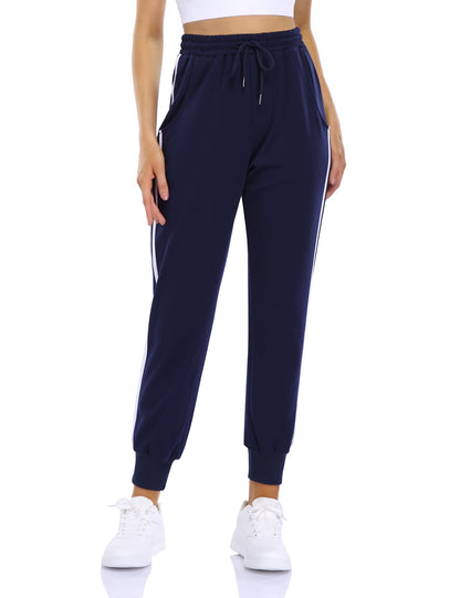YESFASHION Women's Drawstring Exercise Pants Grey