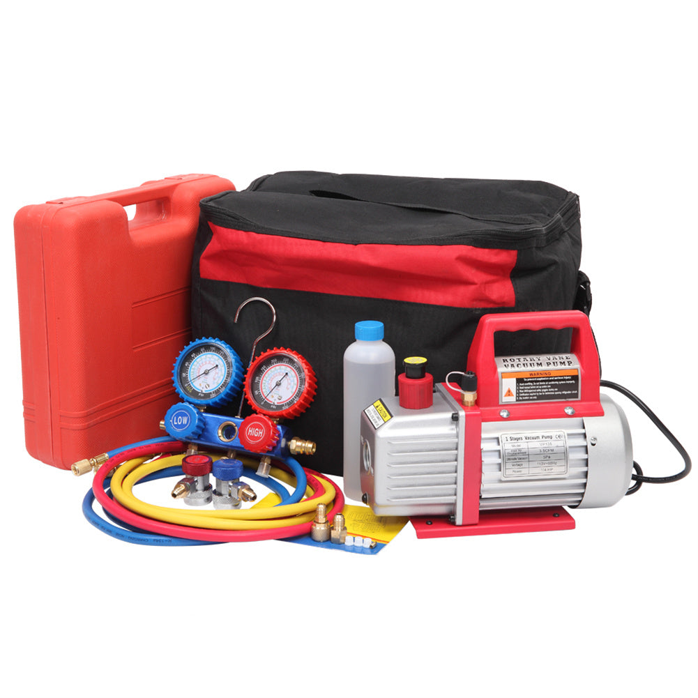 RONSHIN Portable 3.5cfm Vacuum Pump R134 R12 R22