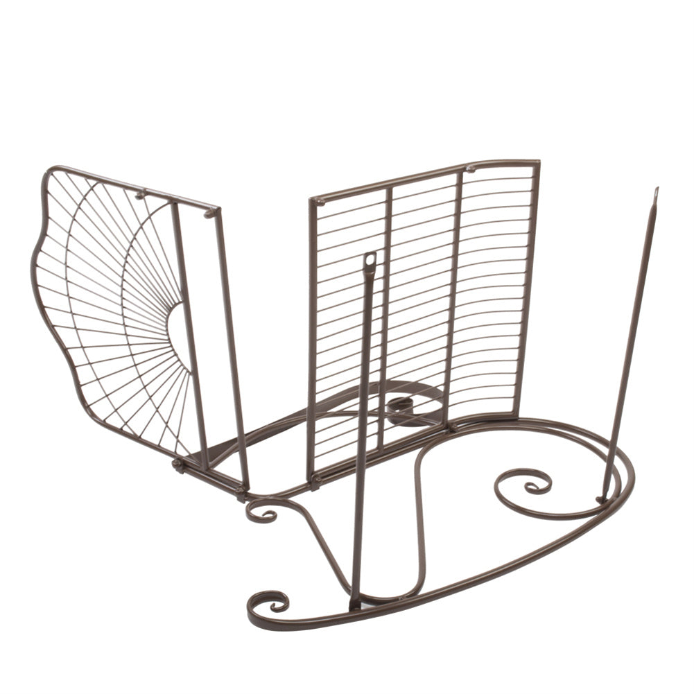 ALICIAN Iron Wire Single Rocking Chair with Backrest Simple Classic Lightweight Chair