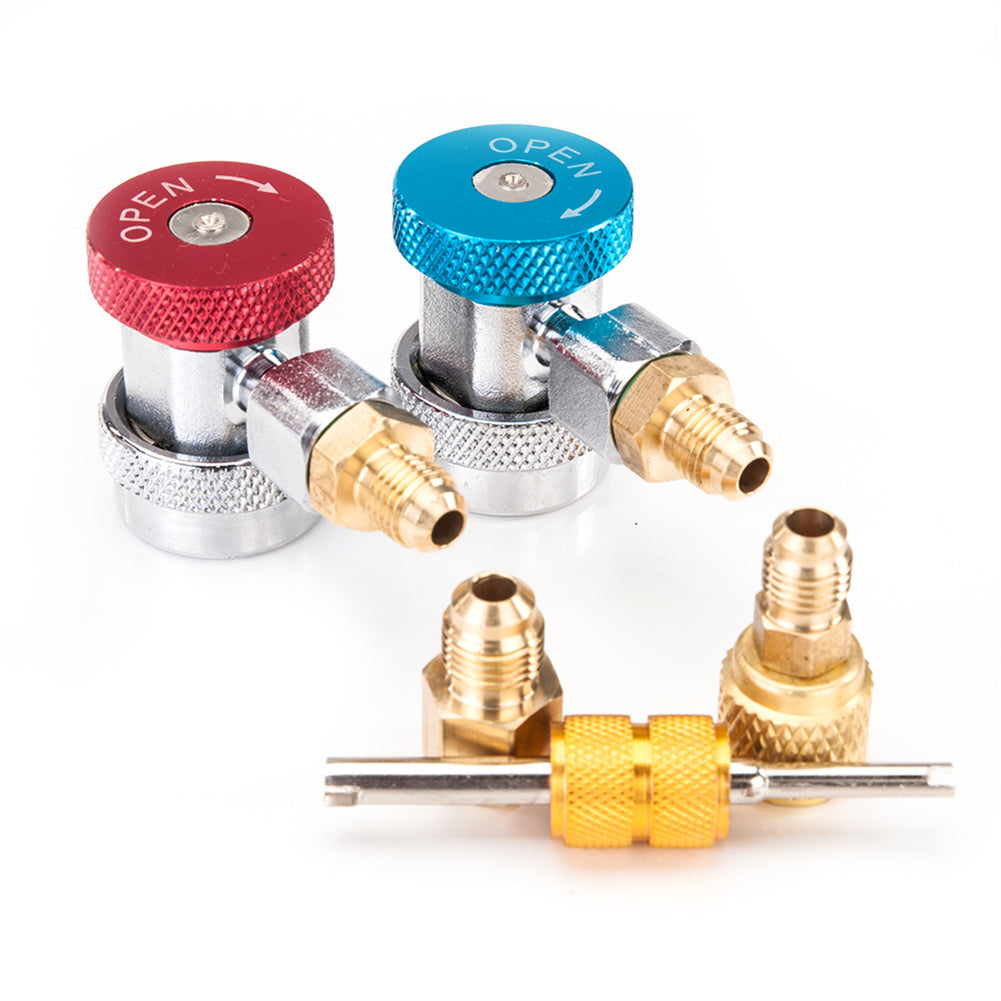RONSHIN Portable Dual Manifold Gauges Valve Set for R410 R134 R22 R407c