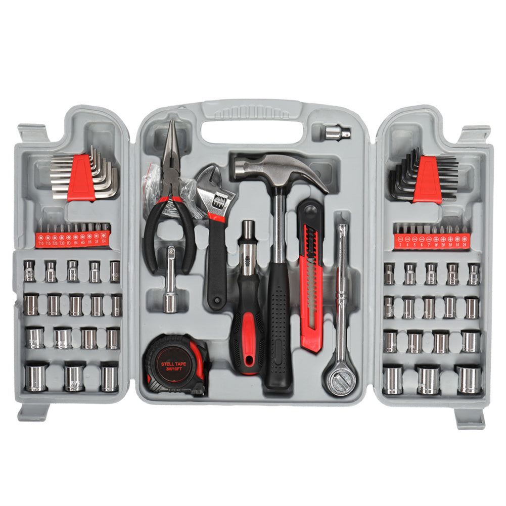 RONSHIN 186pcs Household Repair Tool Set Gray Black