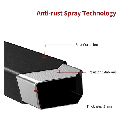 WHIZMAX 4000lbs Clamp on Pallet Forks 60 inch Heavy Duty with Adjustable Stabilizer Bar for Loader Bucket Skidsteer Tractor