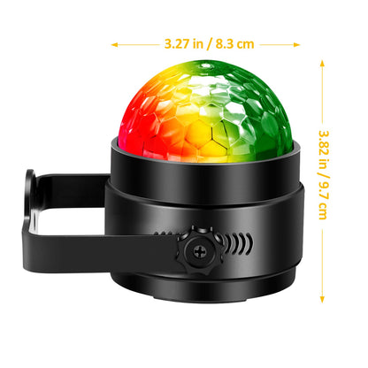 GARVEE 2Pcs Party Disco Ball Lights Sound Activated Strobe Lights for Home Party Room Dance Club