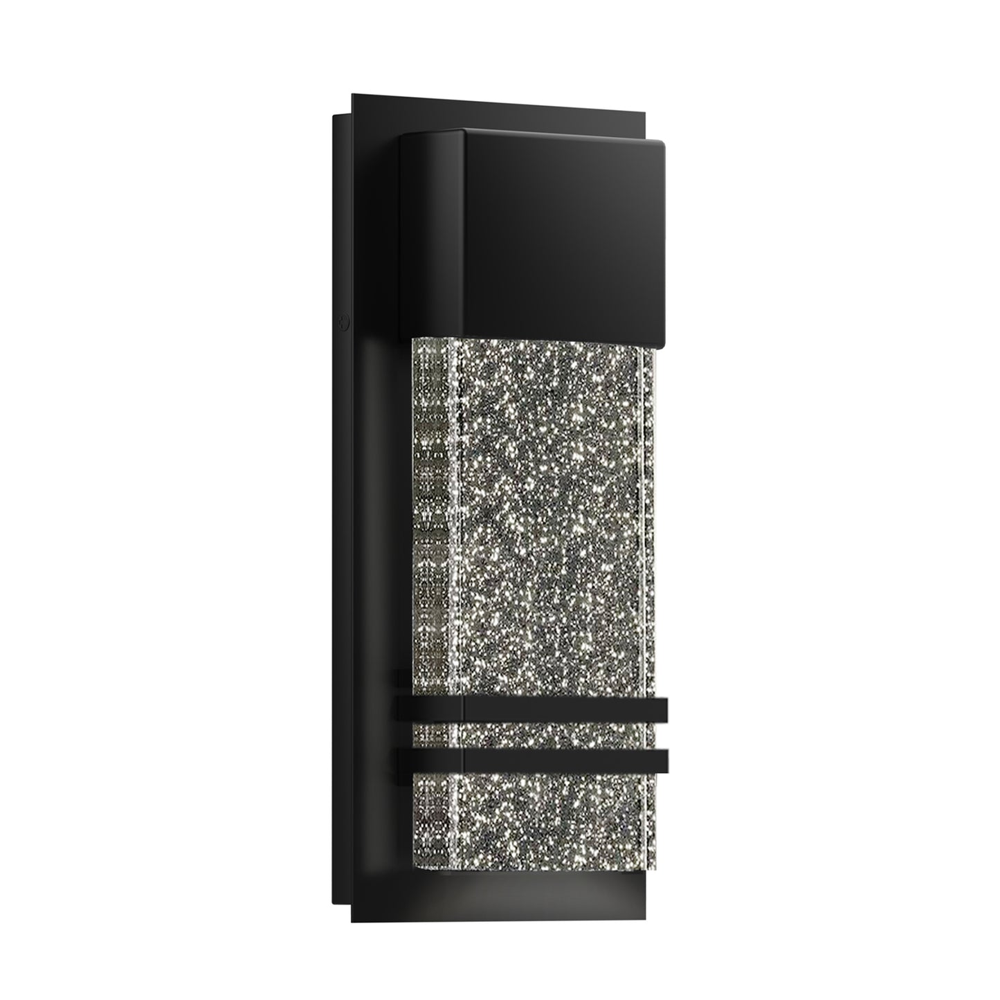 14 inch Outdoor Wall Sconce 12W Crystal Bubble Glass Modern LED Wall Fixture