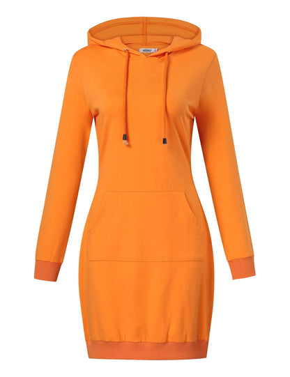 Women's Pullover Hoodie Kangaroo Pocket Sweatshirt Casual Dress