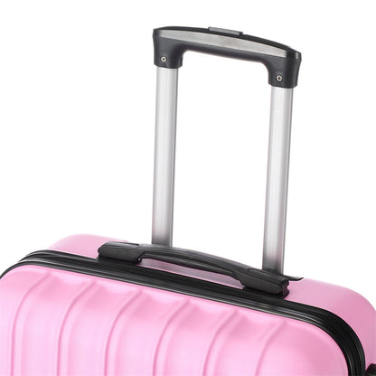 RONSHIN 3pcs 3-in-1 Large Capacity Traveling Storage Suitcase Pink