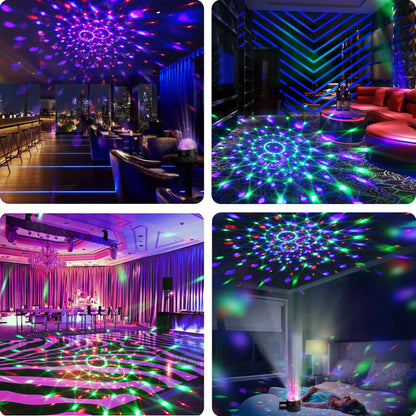GARVEE 2Pcs Party Disco Ball Lights Sound Activated Strobe Lights for Home Party Room Dance Club