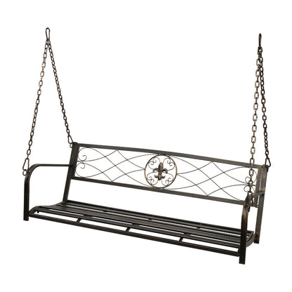 ALICIAN Flat Iron Tube Double Swing Chair with Back Thin Line