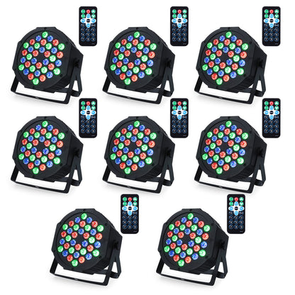GARVEE Dj Lights 36 LED Par Lights Stage Lights 8 Pack