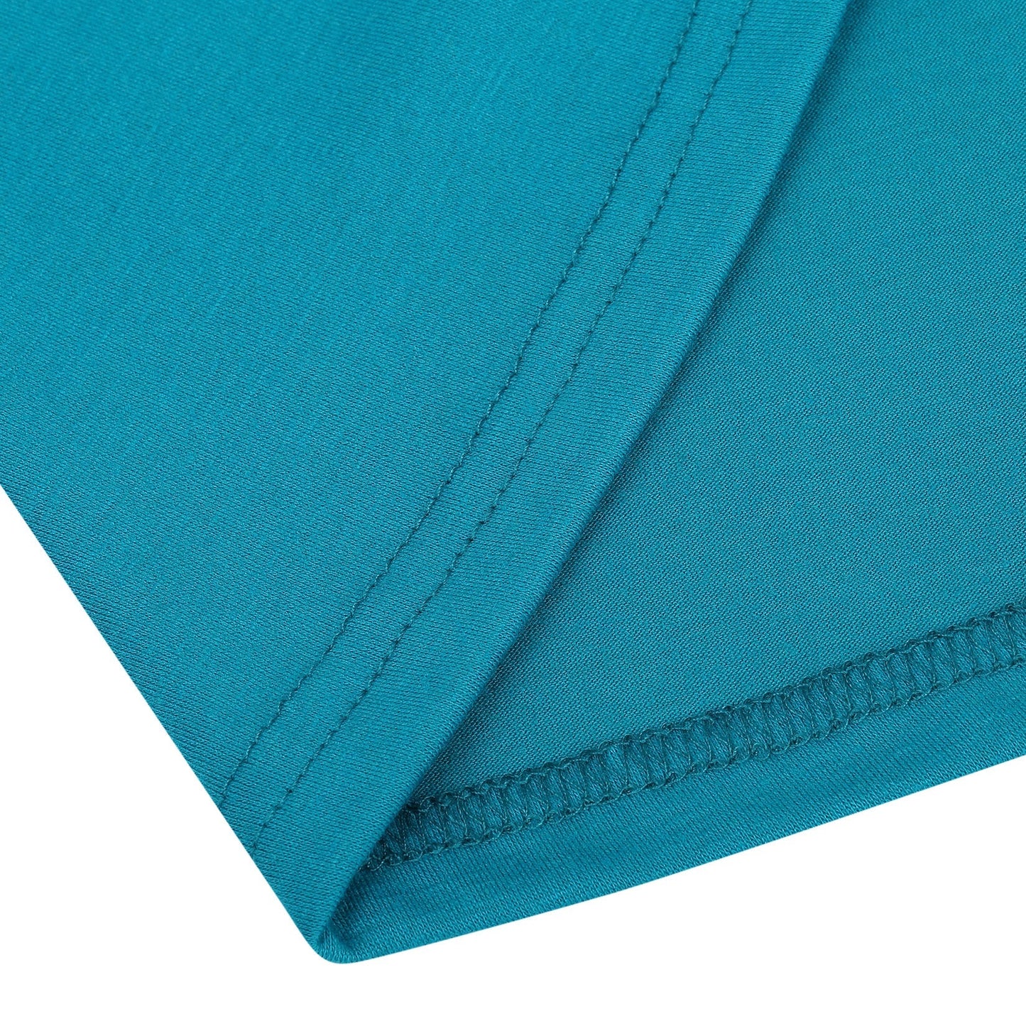 YESFASHION Women V-Neck A-Line Solid Plain Party Casual Mini Dress Blue Green