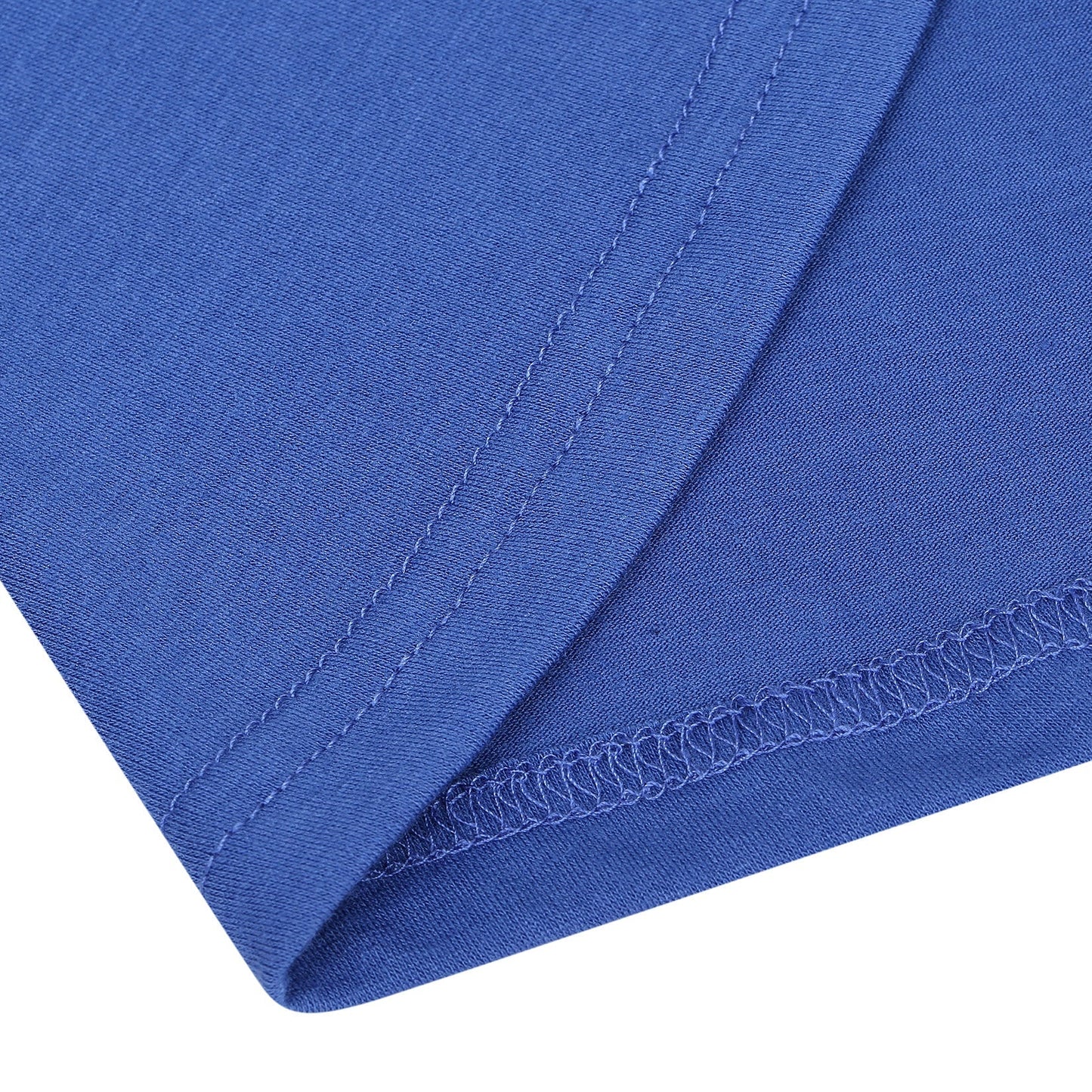 YESFASHION Women V-Neck A-Line Solid Plain Party Casual Mini Dress Blue