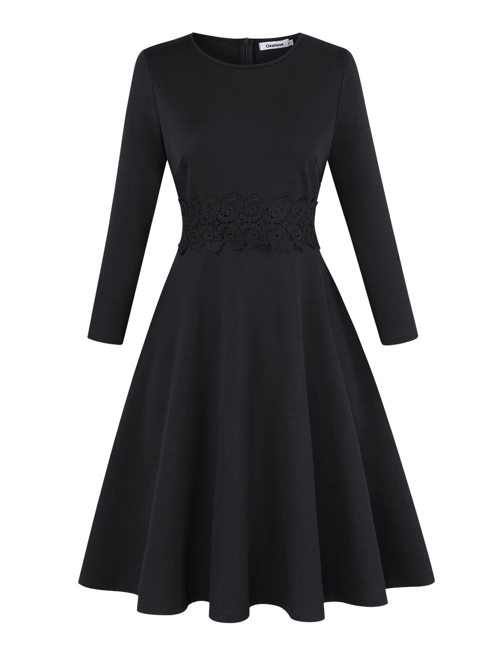 YESFASHION Ladies Cocktail Embroidered A-Line Dress Pink