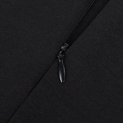 CLEARLOVE Ladies Cocktail Embroidered A-Line Dress Black