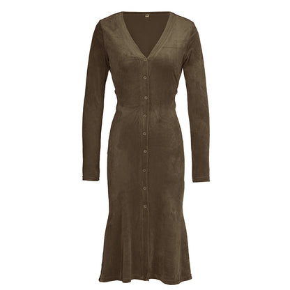 YESFASHION New Dress Slim Dress Temperament