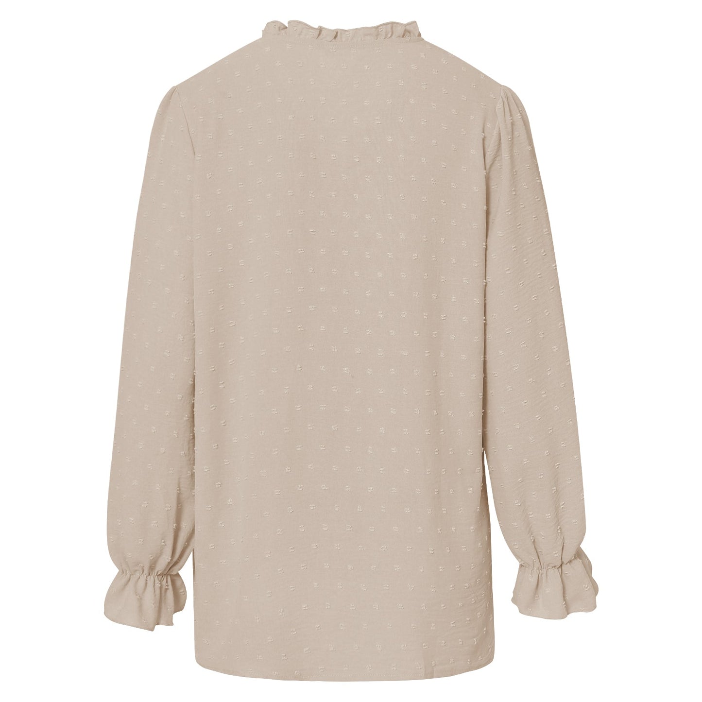 YESFASHION V-neck Shirts Women Fashion Casual Polka Dot Shirts