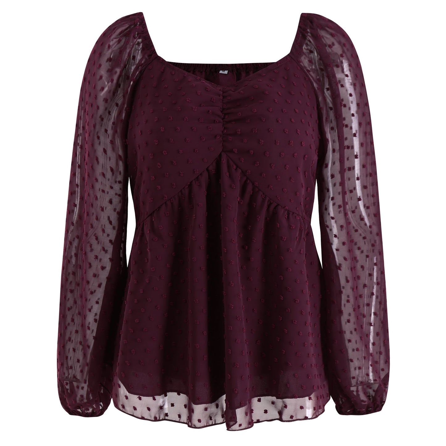 YESFASHION Pullover Tops Women Style Loose All-match Chiffon Shirt