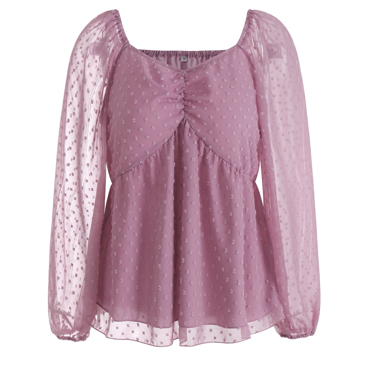 YESFASHION Pullover Tops Women Style Loose All-match Chiffon Shirt