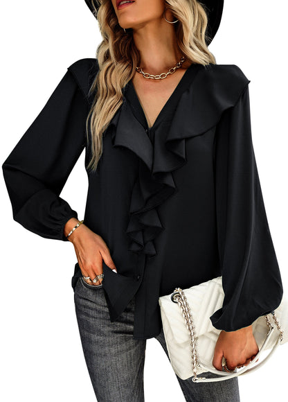 YESFASHION Long-sleeved Comfortable Shirt Four Seasons Tops