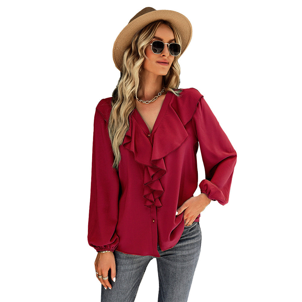 YESFASHION Long-sleeved Comfortable Shirt Four Seasons Tops