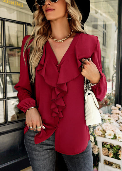 YESFASHION Long-sleeved Comfortable Shirt Four Seasons Tops