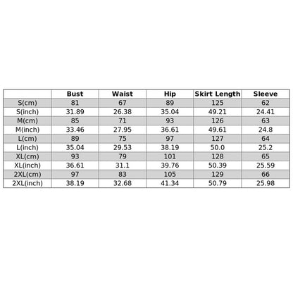 YESFASHION Knitted V-neck Shoulder Pad Long-sleeved Dress Long Skirt