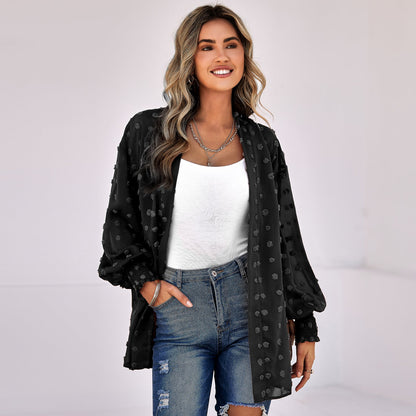 YESFASHION Women's Clothing Thin Cardigan Jacket Tops