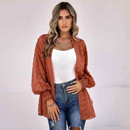 YESFASHION Women's Clothing Thin Cardigan Jacket Tops