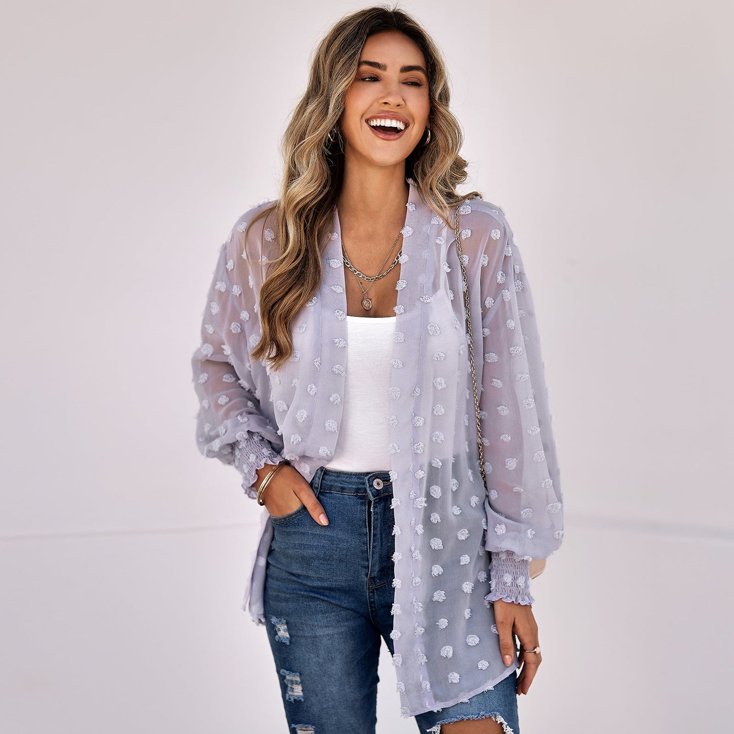 YESFASHION Women's Clothing Thin Cardigan Jacket Tops