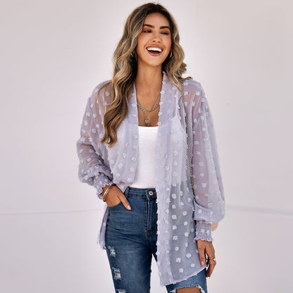 YESFASHION Women's Clothing Thin Cardigan Jacket Tops