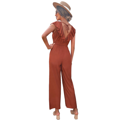 YESFASHION Female Fashionable Waist Slimming Jumpsuit Pants