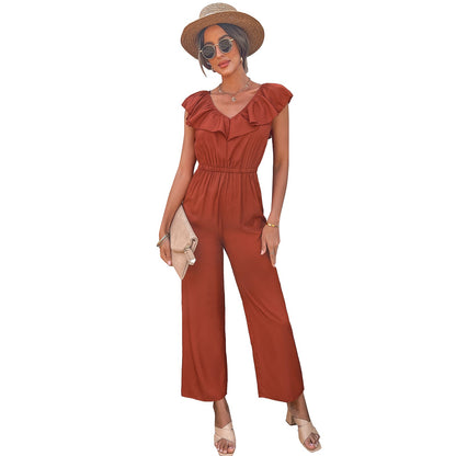 YESFASHION Female Fashionable Waist Slimming Jumpsuit Pants