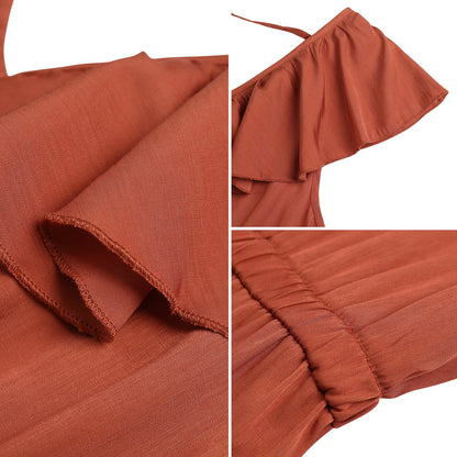 YESFASHION Female Fashionable Waist Slimming Jumpsuit Pants