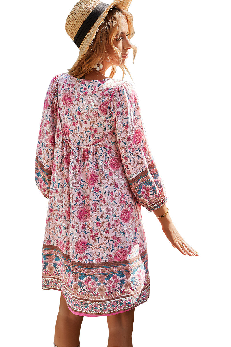 YESFASHION Bohemian Casual Holiday Style Dress Skirt Flower