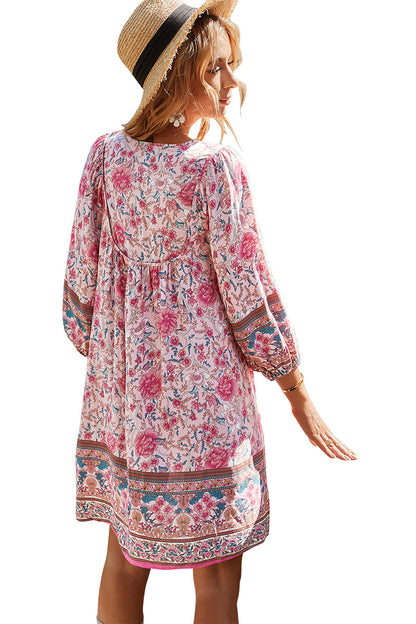 YESFASHION Bohemian Casual Holiday Style Dress Skirt Flower