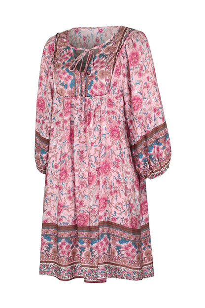 YESFASHION Women Bohemian Dress Summer Loose Skirt