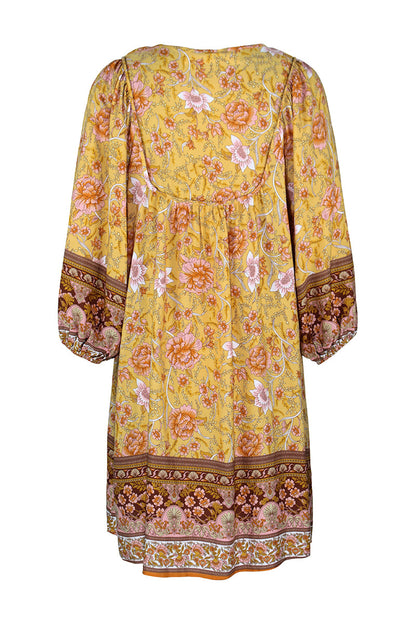 YESFASHION Bohemian Casual Holiday Style Dress Skirt Flower