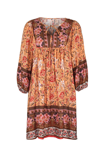 YESFASHION Bohemian Casual Holiday Style Dress Skirt Flower