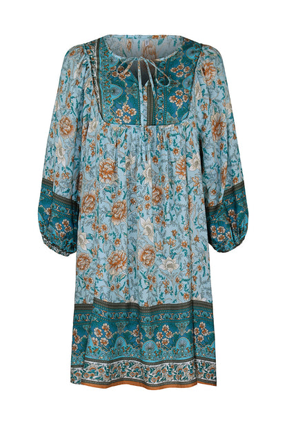 YESFASHION Women Bohemian Dress Summer Loose Skirt