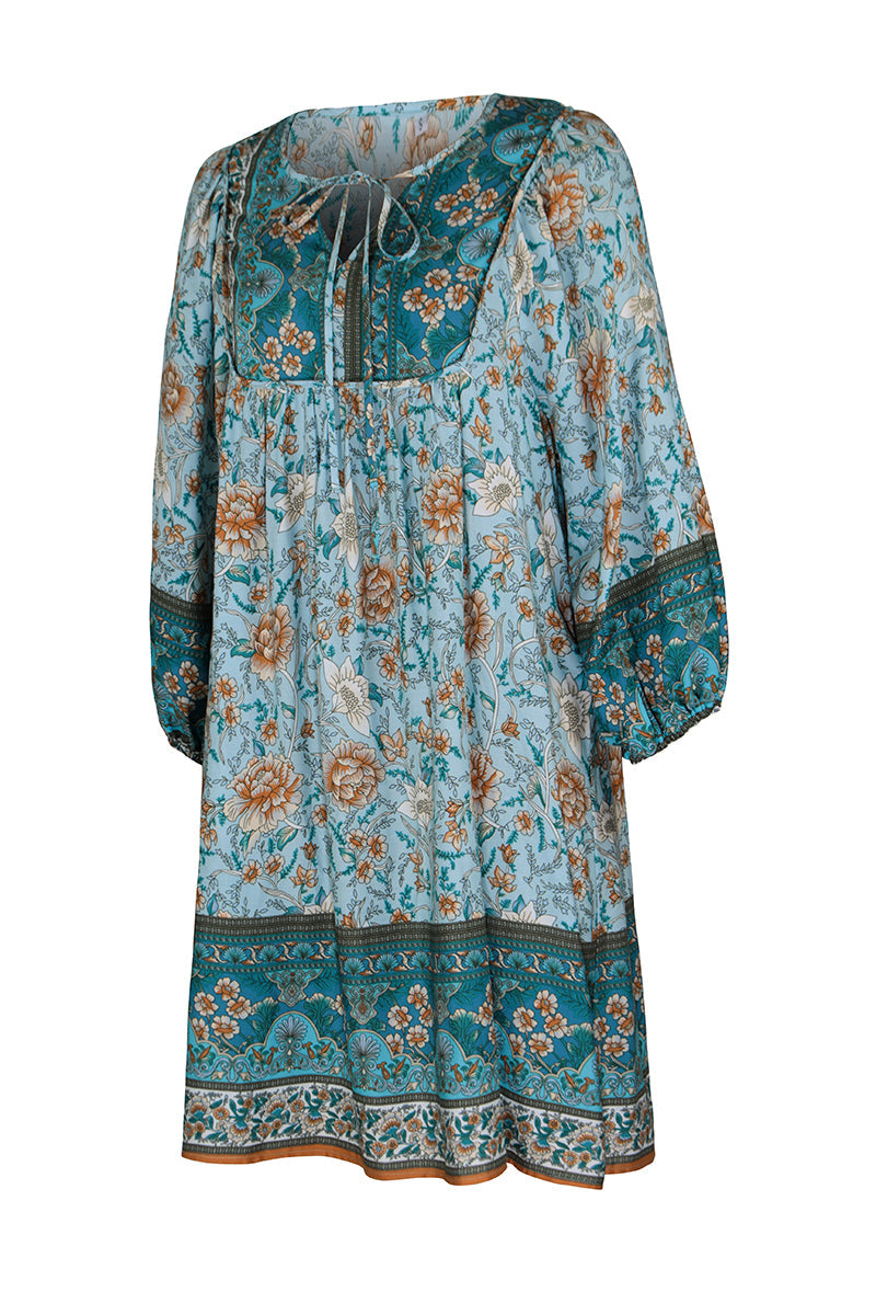 YESFASHION Bohemian Casual Holiday Style Dress Skirt Flower