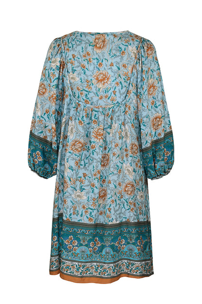 YESFASHION Bohemian Casual Holiday Style Dress Skirt Flower