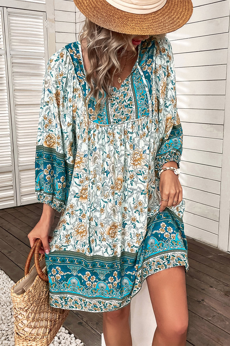 YESFASHION Women Bohemian Dress Summer Loose Skirt