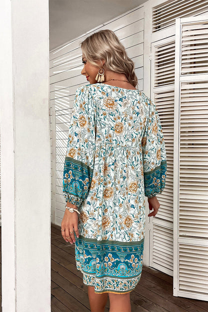 YESFASHION Bohemian Casual Holiday Style Dress Skirt Flower