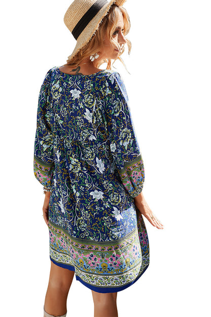 YESFASHION Bohemian Casual Holiday Style Dress Skirt Flower