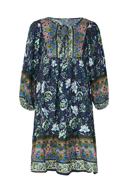 YESFASHION Bohemian Casual Holiday Style Dress Skirt Flower